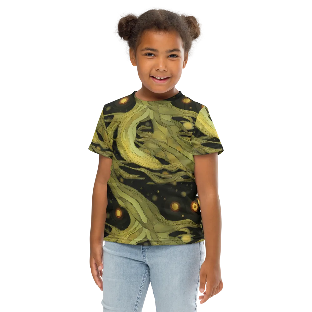 Whispered Breeze on Kids Crew Neck T-Shirt — Front