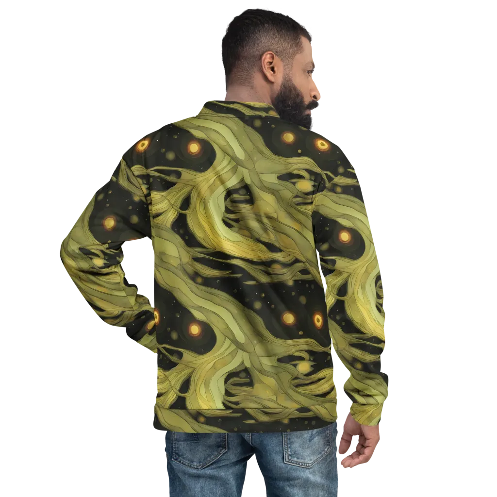 Whispered Breeze on Bomber Jacket — Back