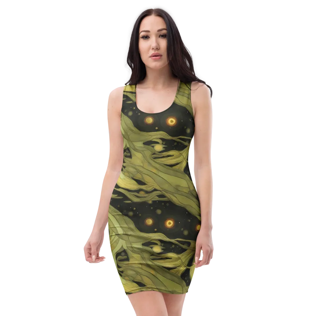 Whispered Breeze on Bodycon Dress — Front