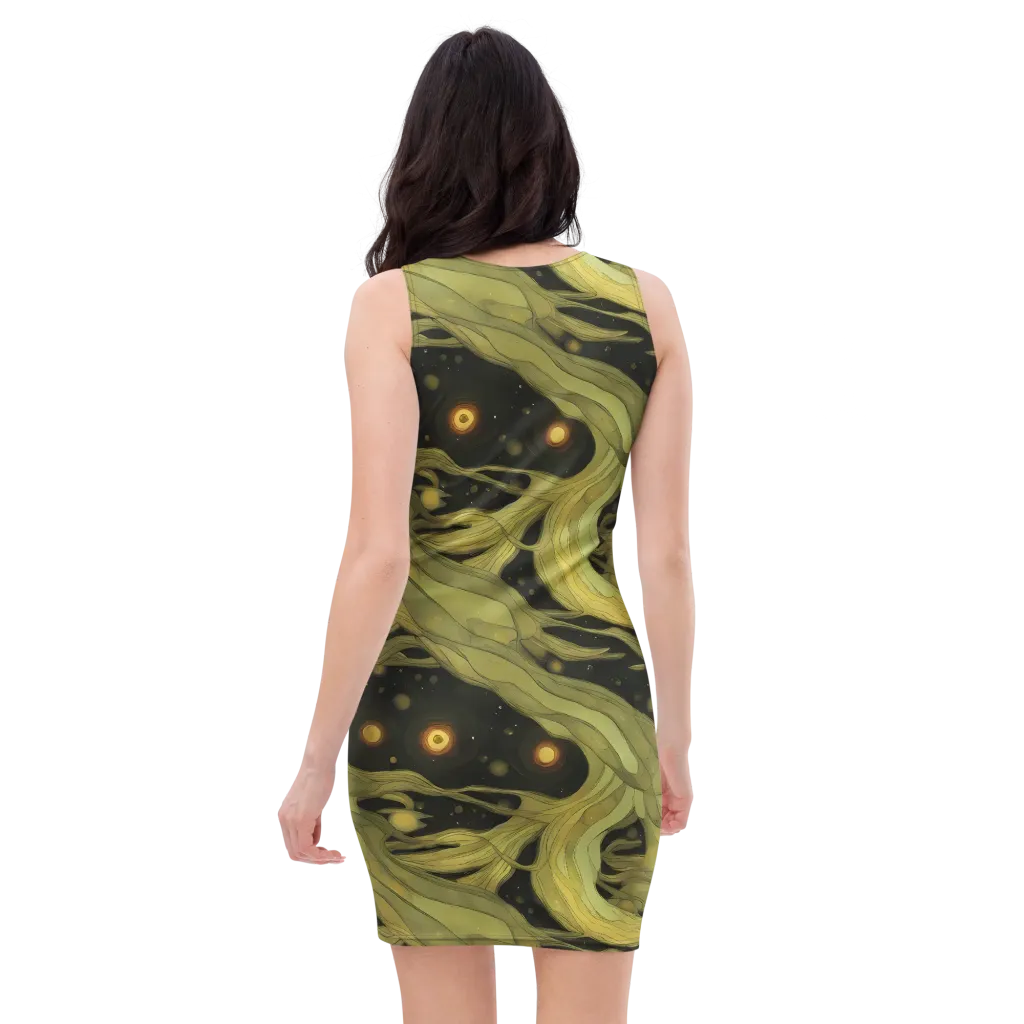 Whispered Breeze on Bodycon Dress — Back