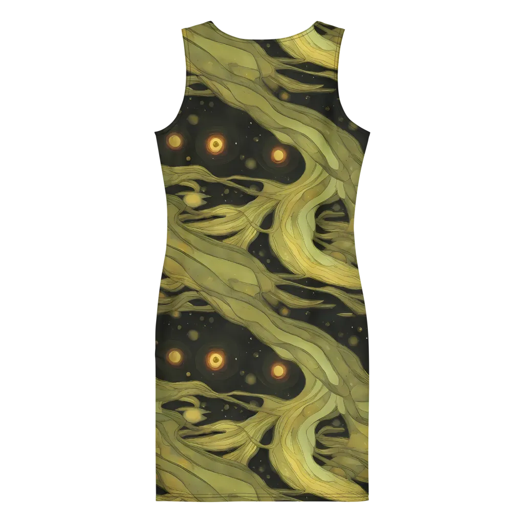 Whispered Breeze on Bodycon Dress — Back