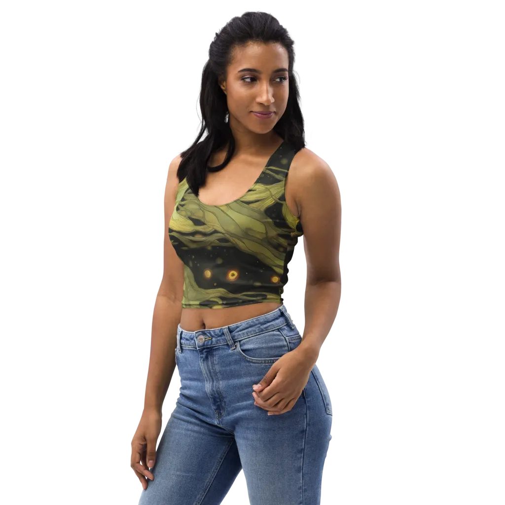 Whispered Breeze on Crop Top — Left Front