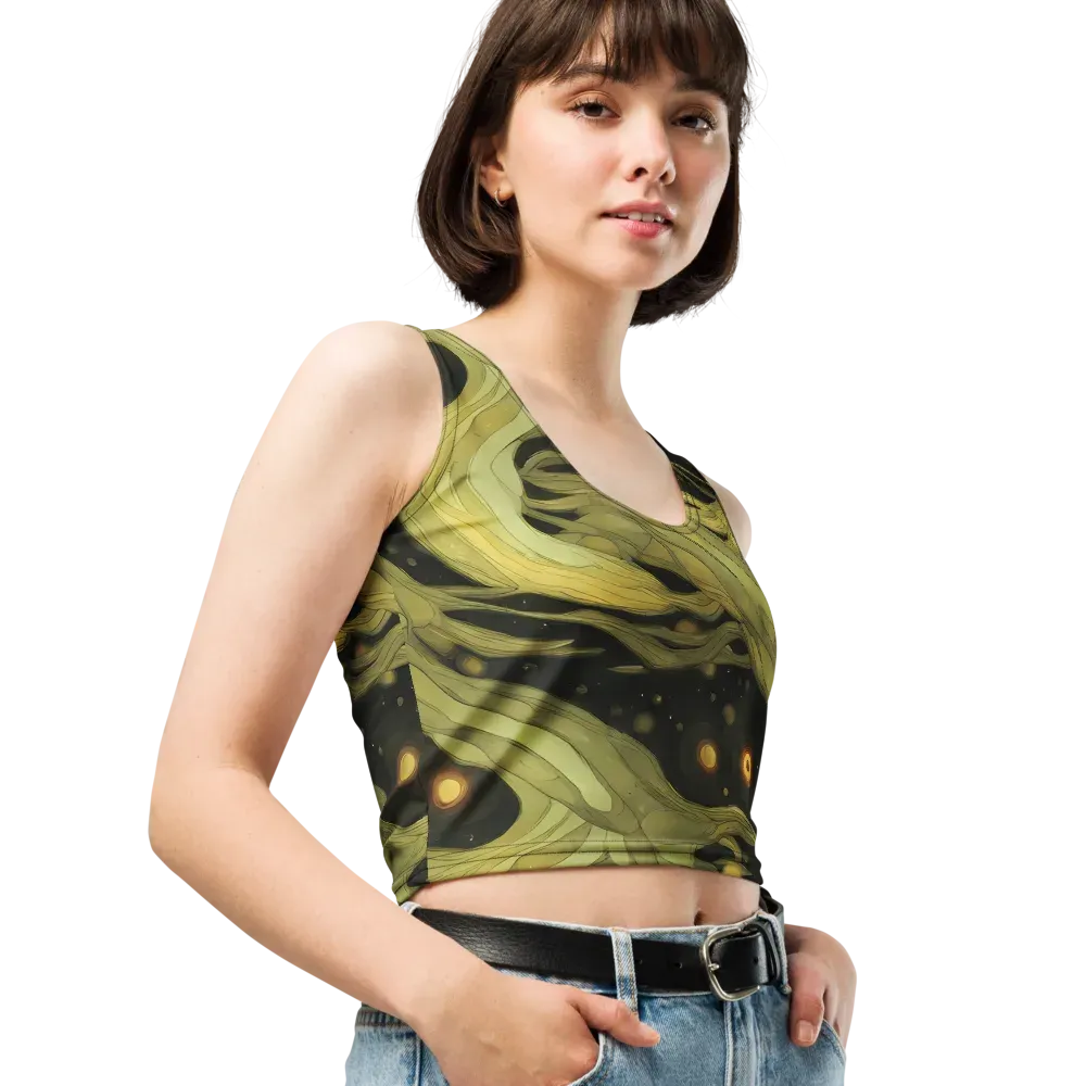 Whispered Breeze on Crop Top — Right Front