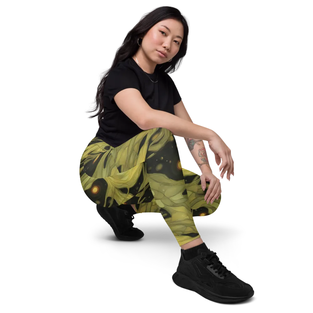 Whispered Breeze on Leggings with Pockets — Right Front