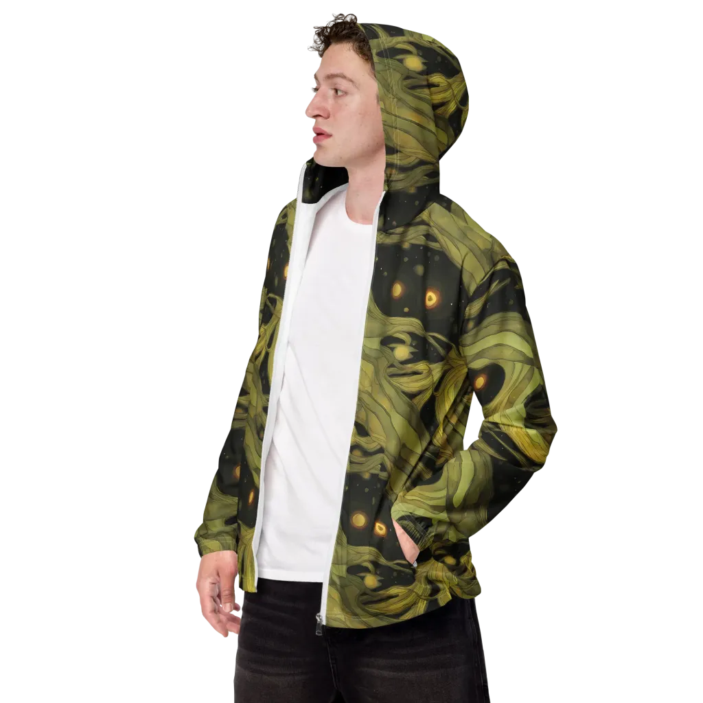 Whispered Breeze on Men's Windbreaker — Left Front