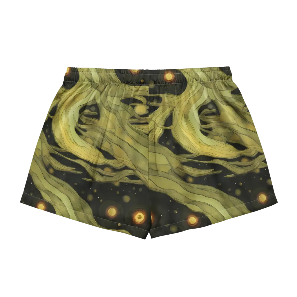 Whispered Breeze on Women's Pajama Shorts — Back