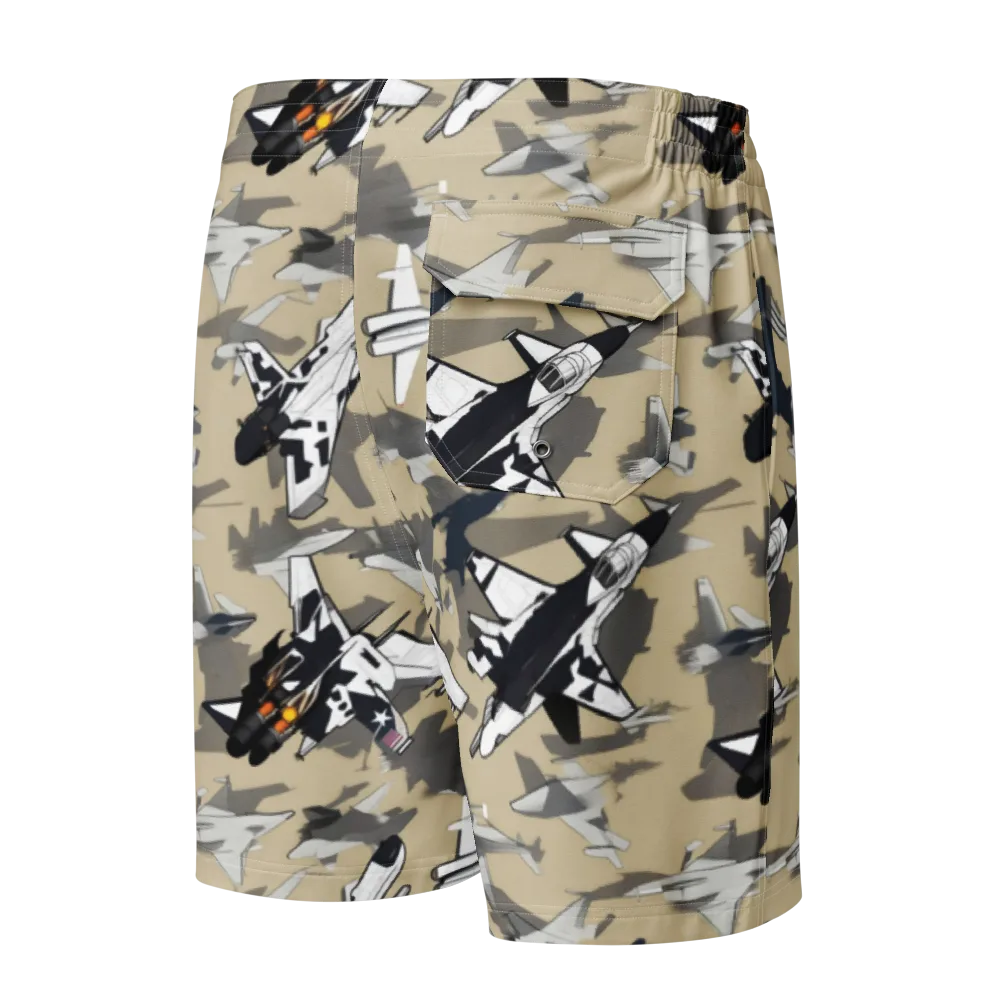 Afterburner Drift on Men's Board Shorts — Back