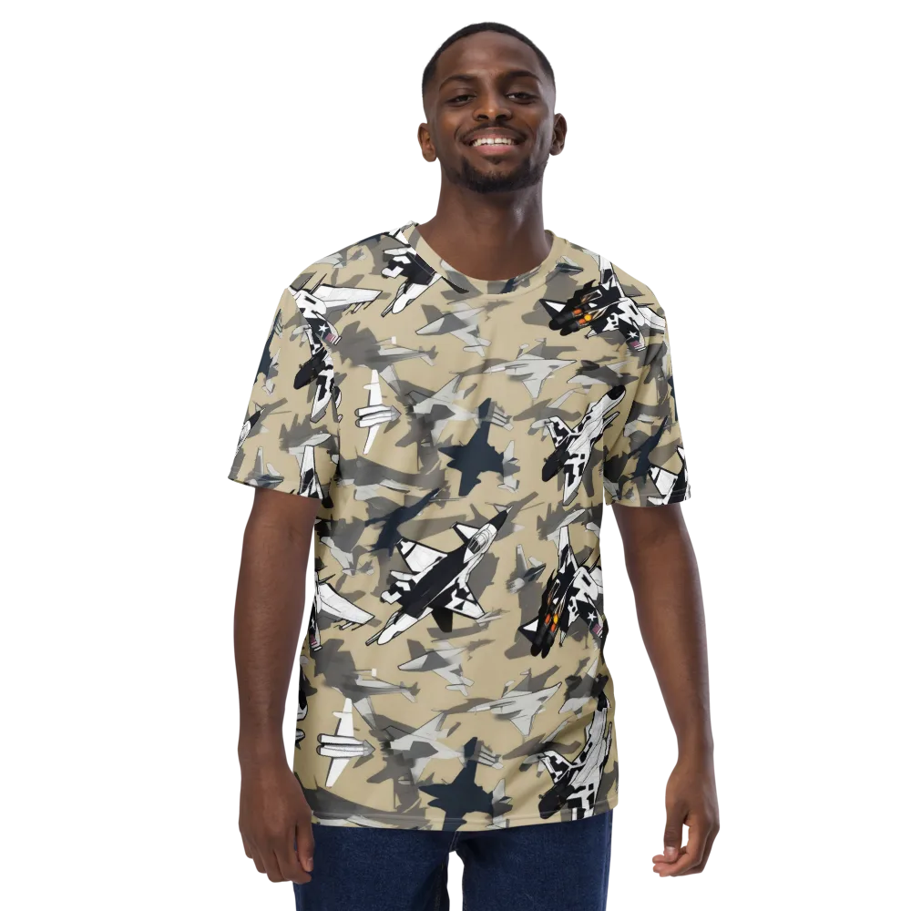 Afterburner Drift on Men's Crew Neck T-Shirt — Front