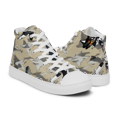 Afterburner Drift on a Men's High Top Canvas Shoes