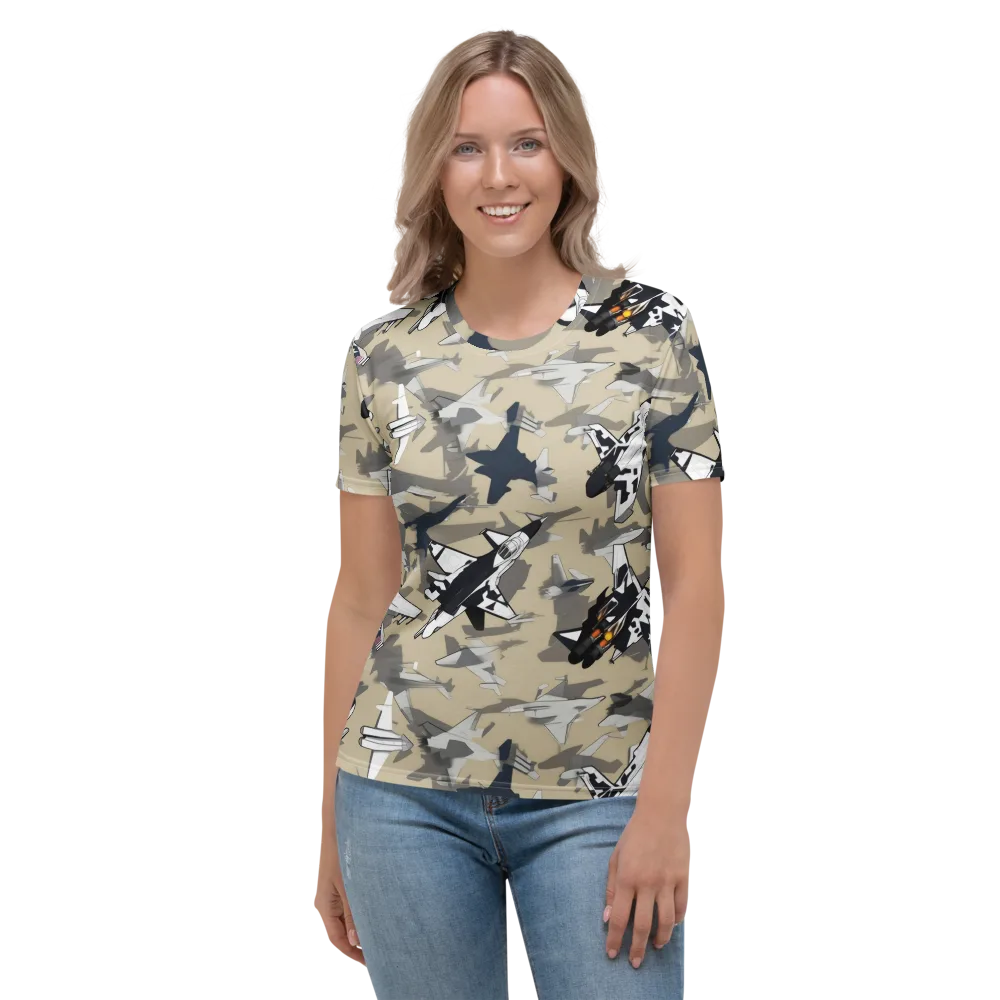 Afterburner Drift on Women's Crew Neck T-Shirt — Front