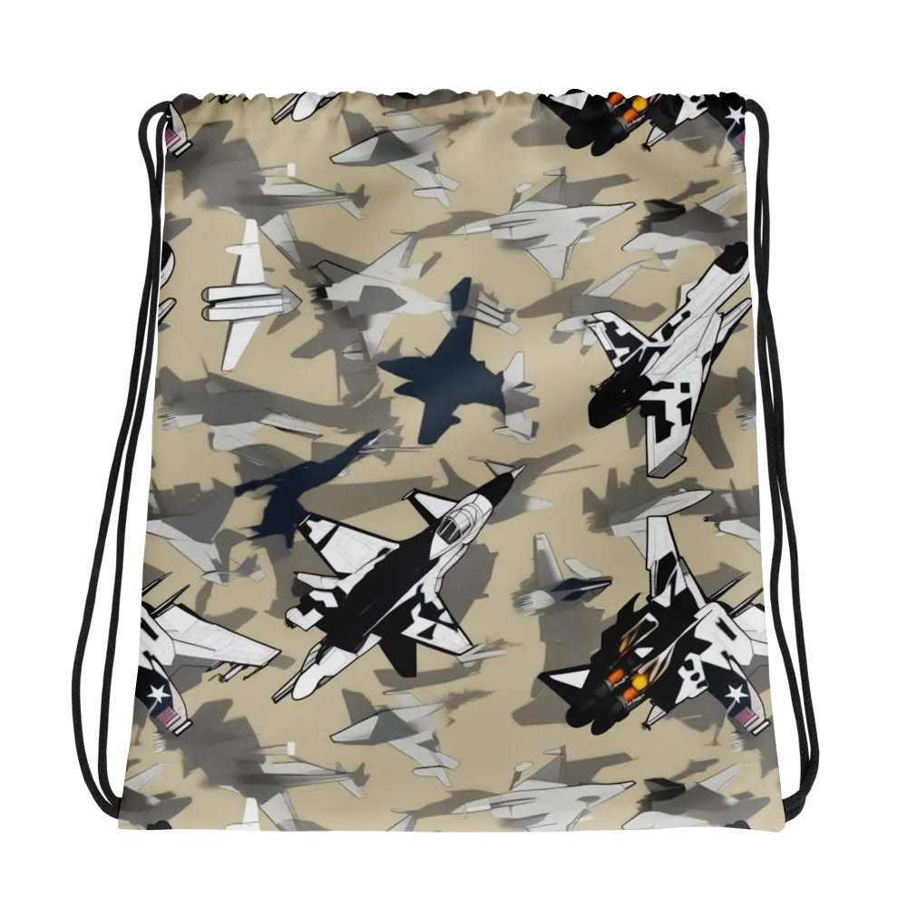 Afterburner Drift on Drawstring Bag — Photo