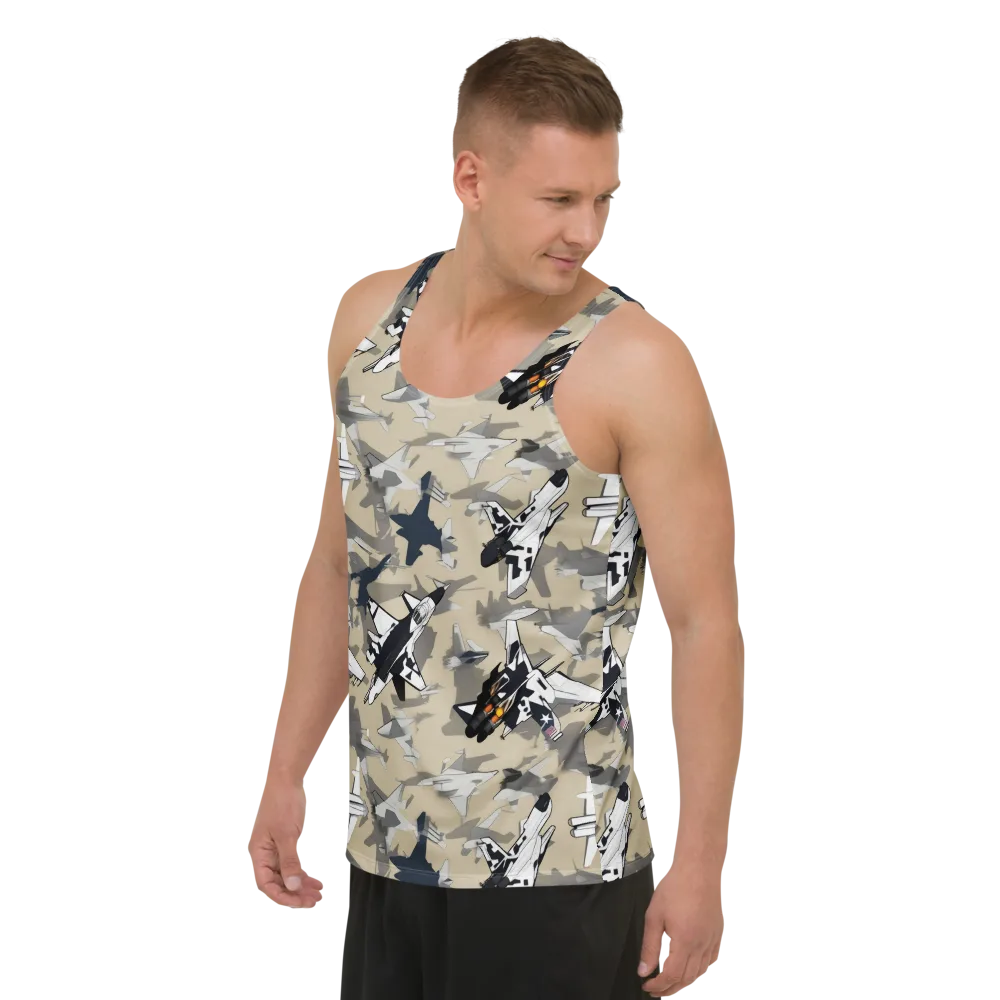 Afterburner Drift on Men's Tank Top — Left Front
