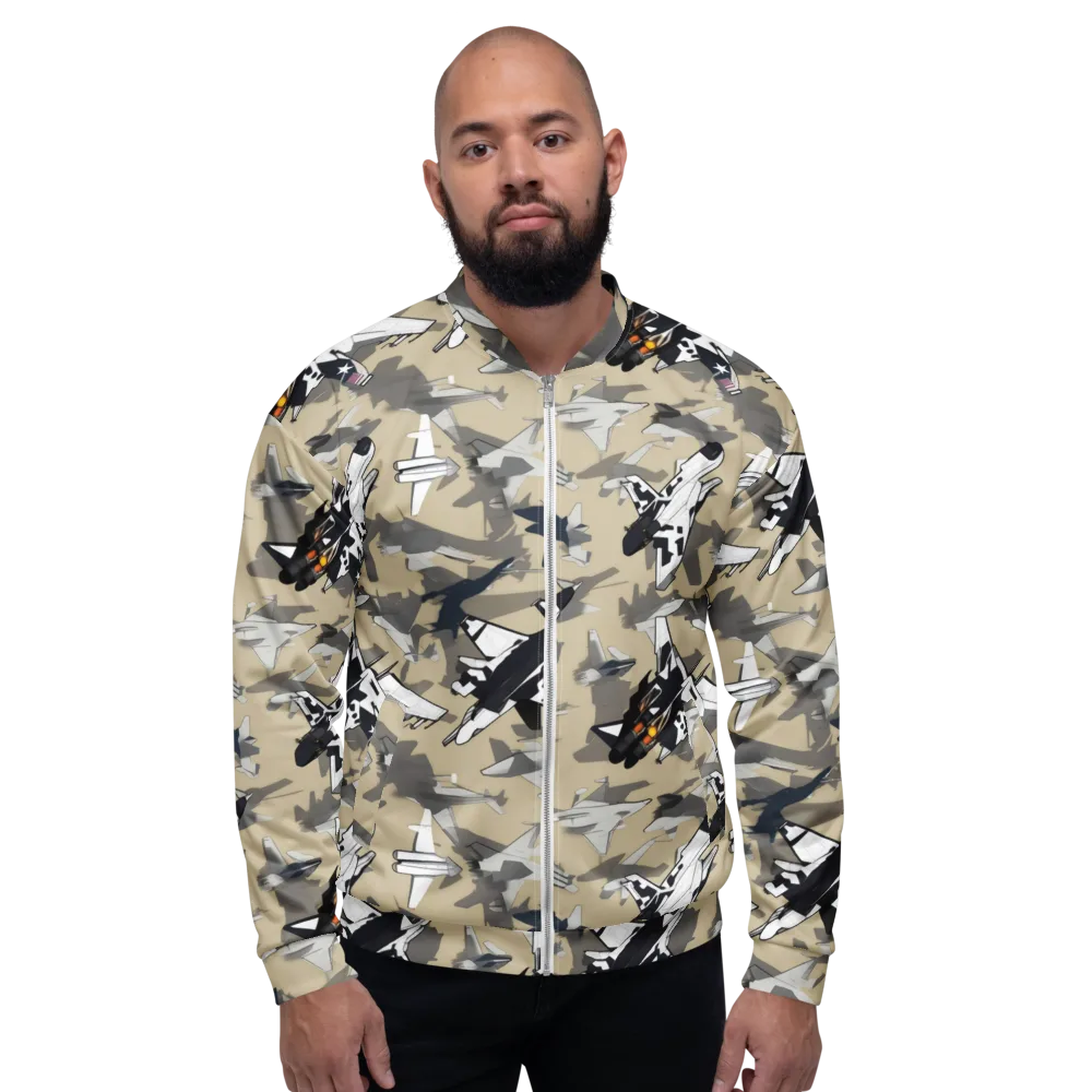 Afterburner Drift on Bomber Jacket — Front