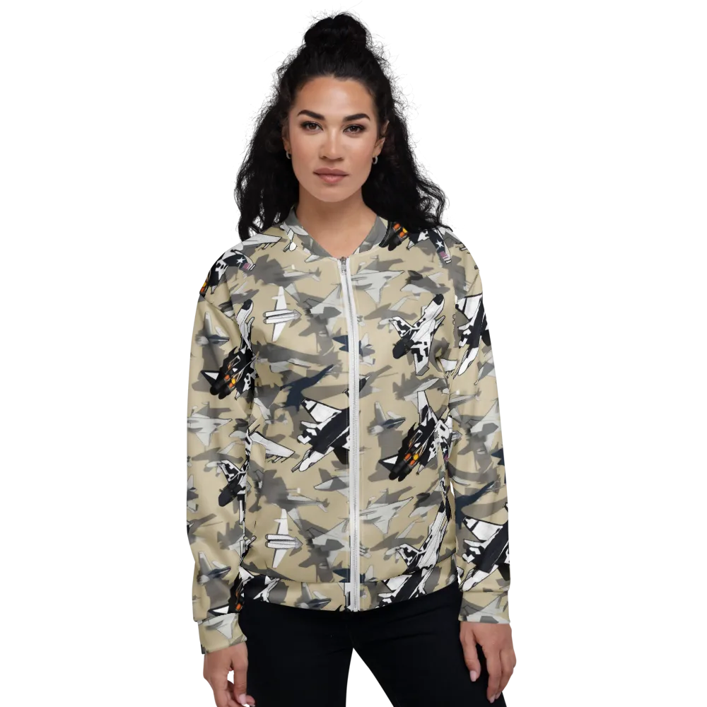 Afterburner Drift on Bomber Jacket — Front