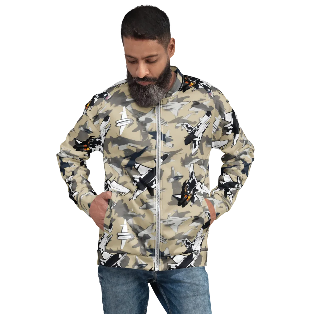 Afterburner Drift on Bomber Jacket — Front