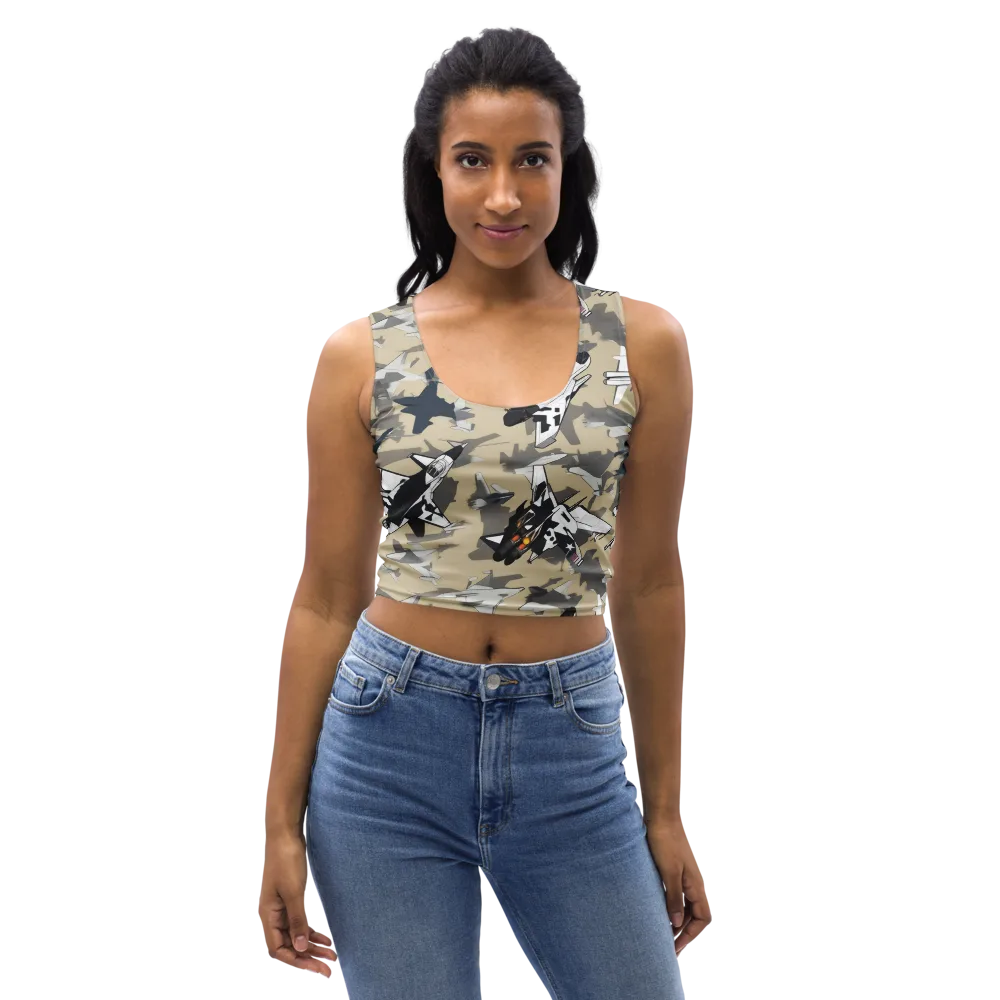 Afterburner Drift on Crop Top — Front