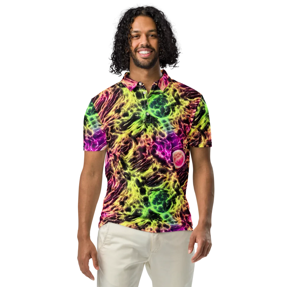Brouwer's Blaze on Men's Slim Fit Polo Shirt — Front
