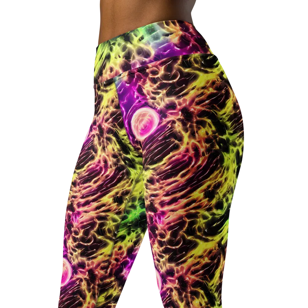 Brouwer's Blaze on Yoga Leggings — Left Front