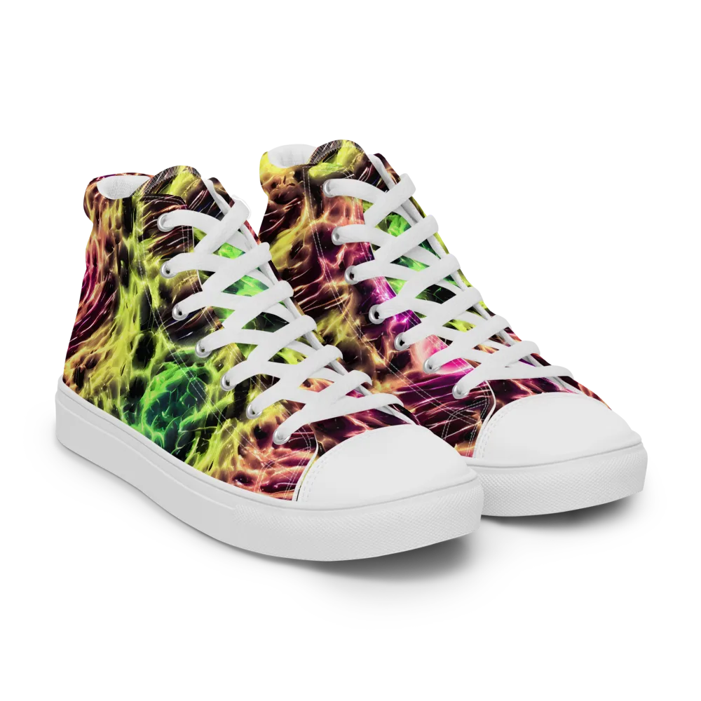 Brouwer's Blaze on Men's High Top Canvas Shoes — Right Front
