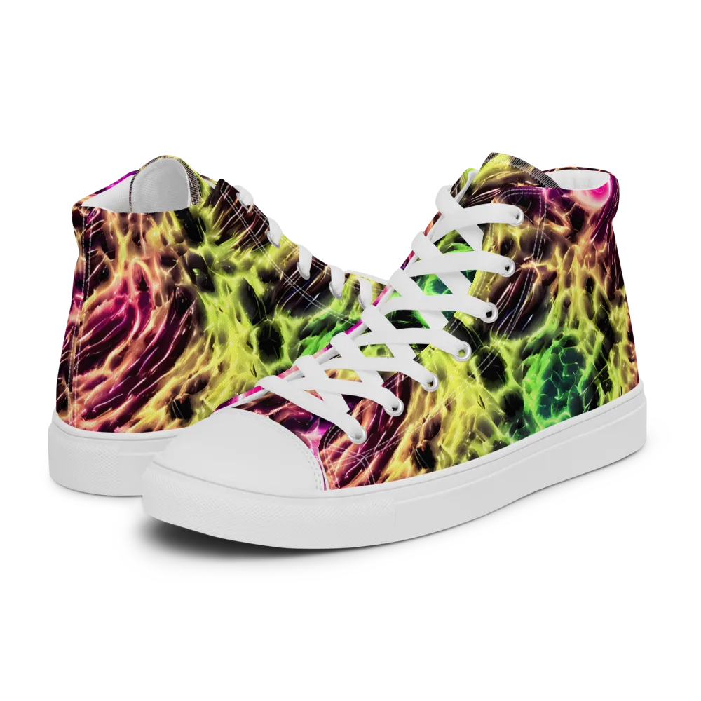 Brouwer's Blaze on Men's High Top Canvas Shoes — Left