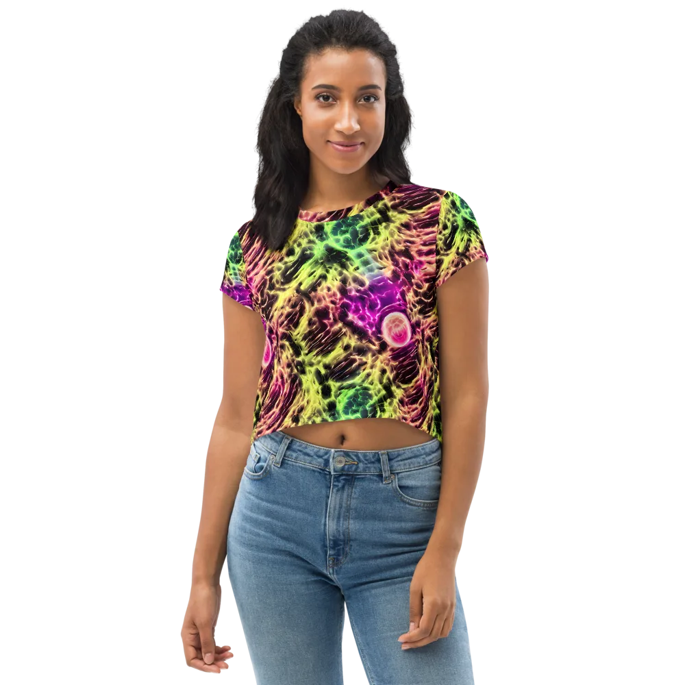 Brouwer's Blaze on Crop Tee — Front