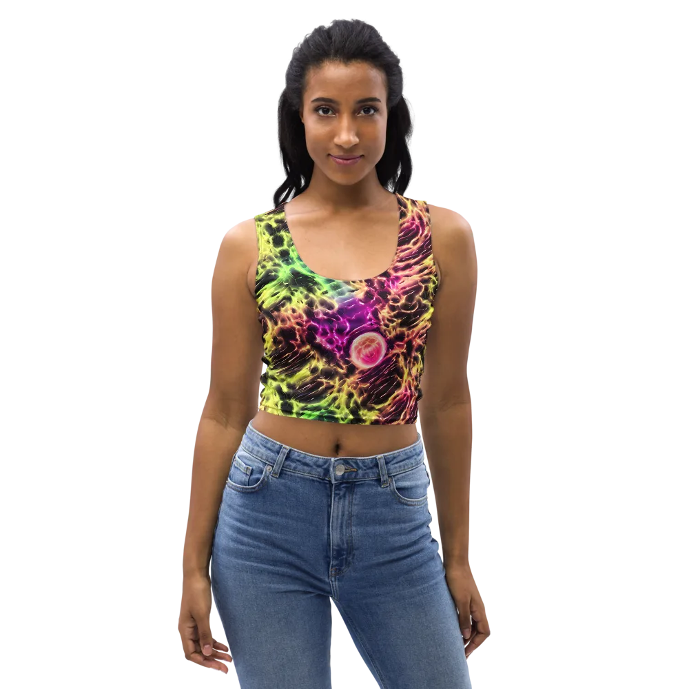 Brouwer's Blaze on Crop Top — Front
