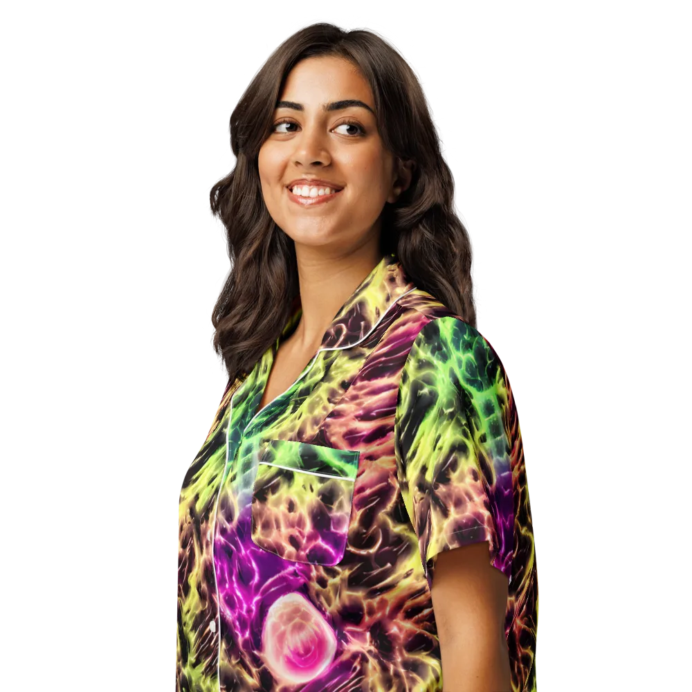 Brouwer's Blaze on Women's Short Sleeve Pajama Top — Left Front