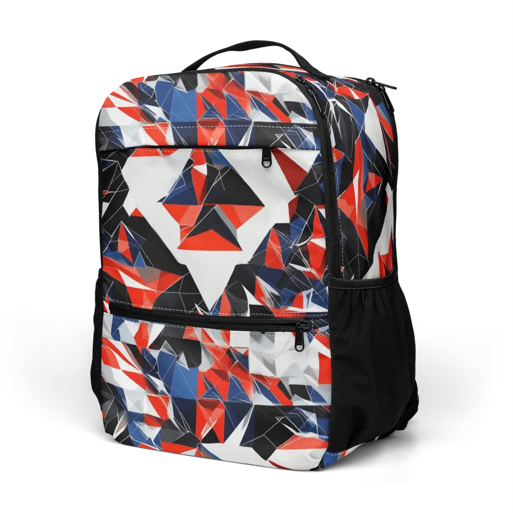 Redline Shards on Utility Backpack — Left Front
