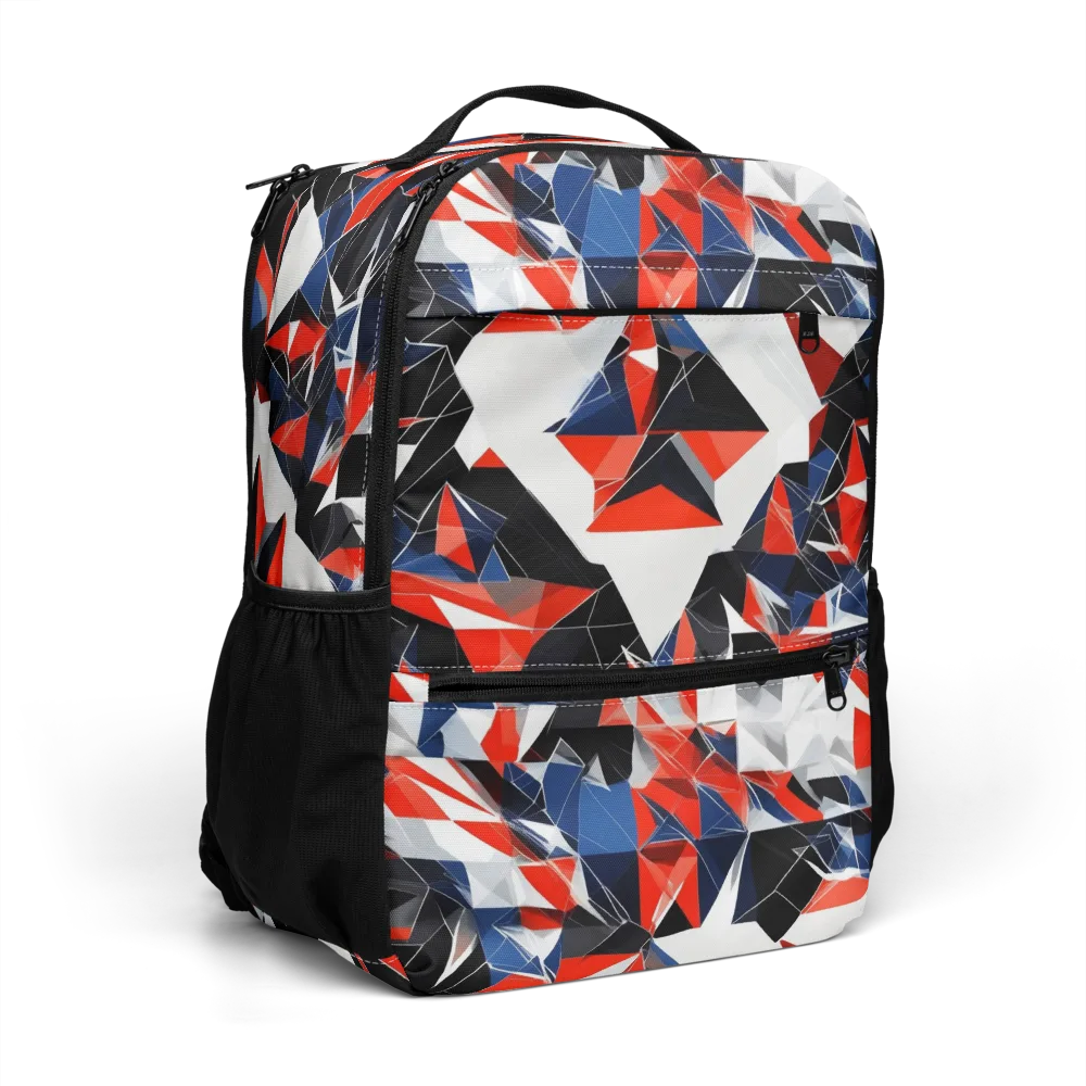 Redline Shards on Utility Backpack — Right Front