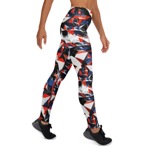 Redline Shards on a Yoga Leggings