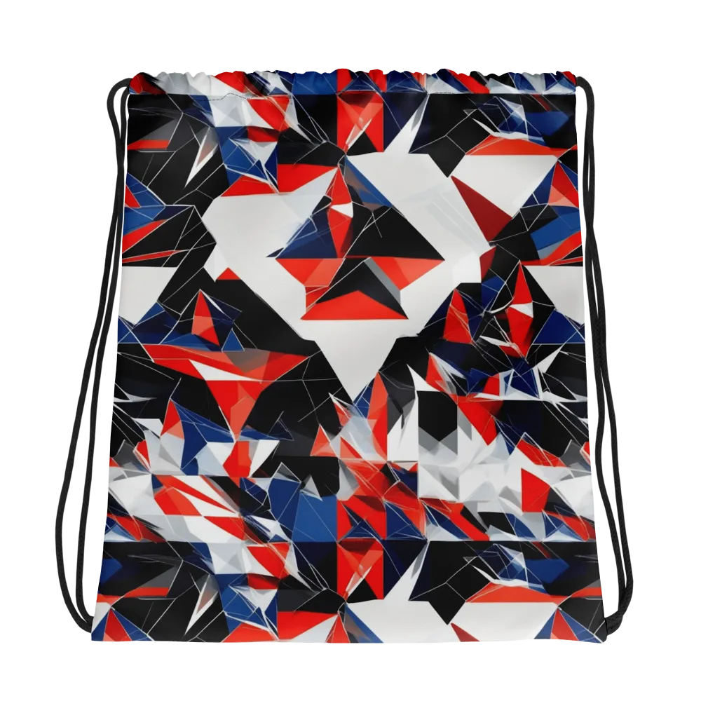 Redline Shards on Drawstring Bag — Photo