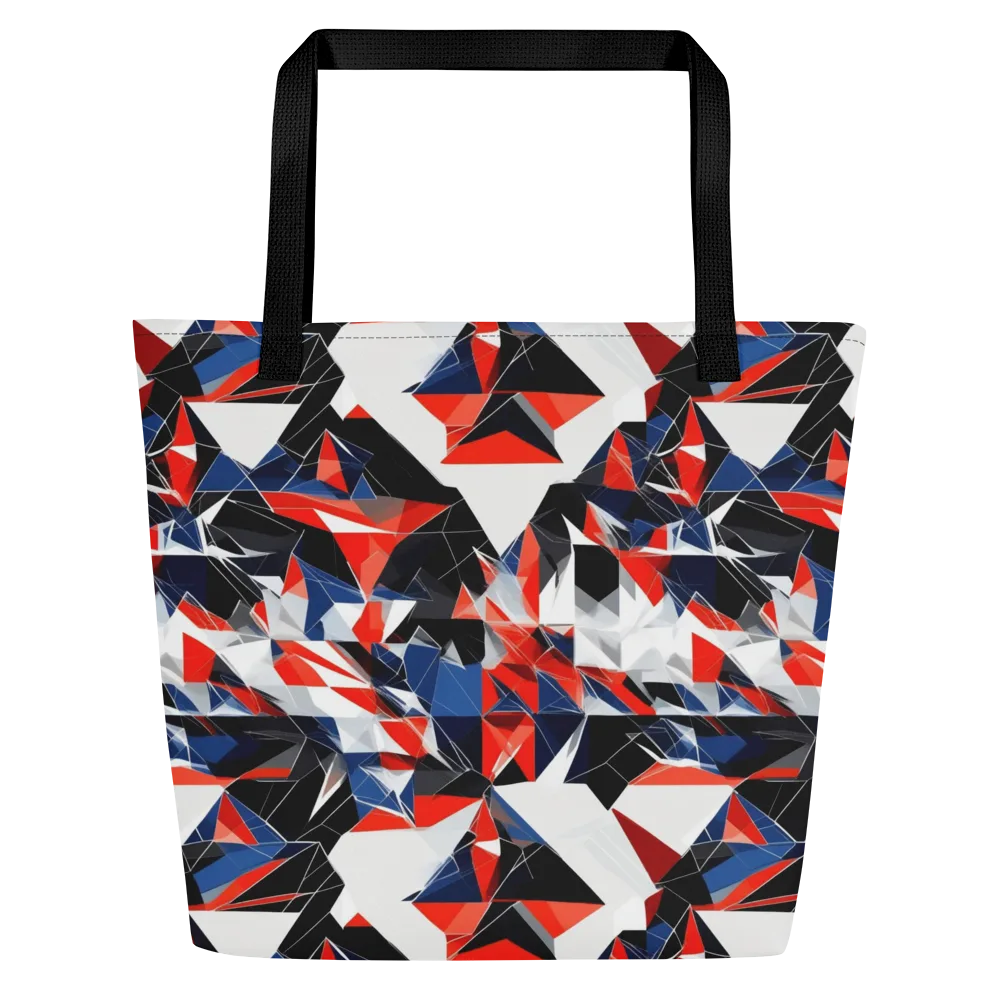 Redline Shards on Large Tote Bag W/ Pocket — Front
