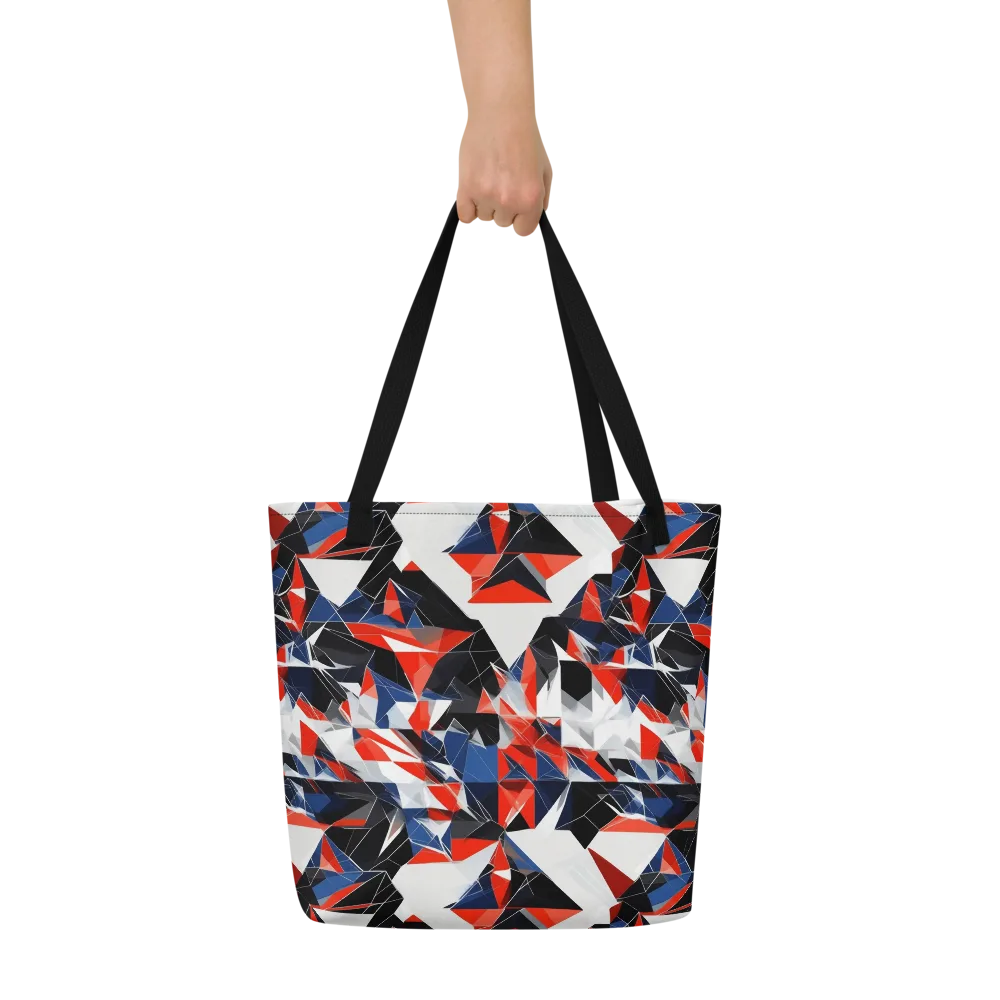 Redline Shards on Large Tote Bag W/ Pocket — Front