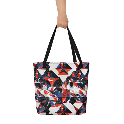 Redline Shards on a Large Tote Bag W/ Pocket
