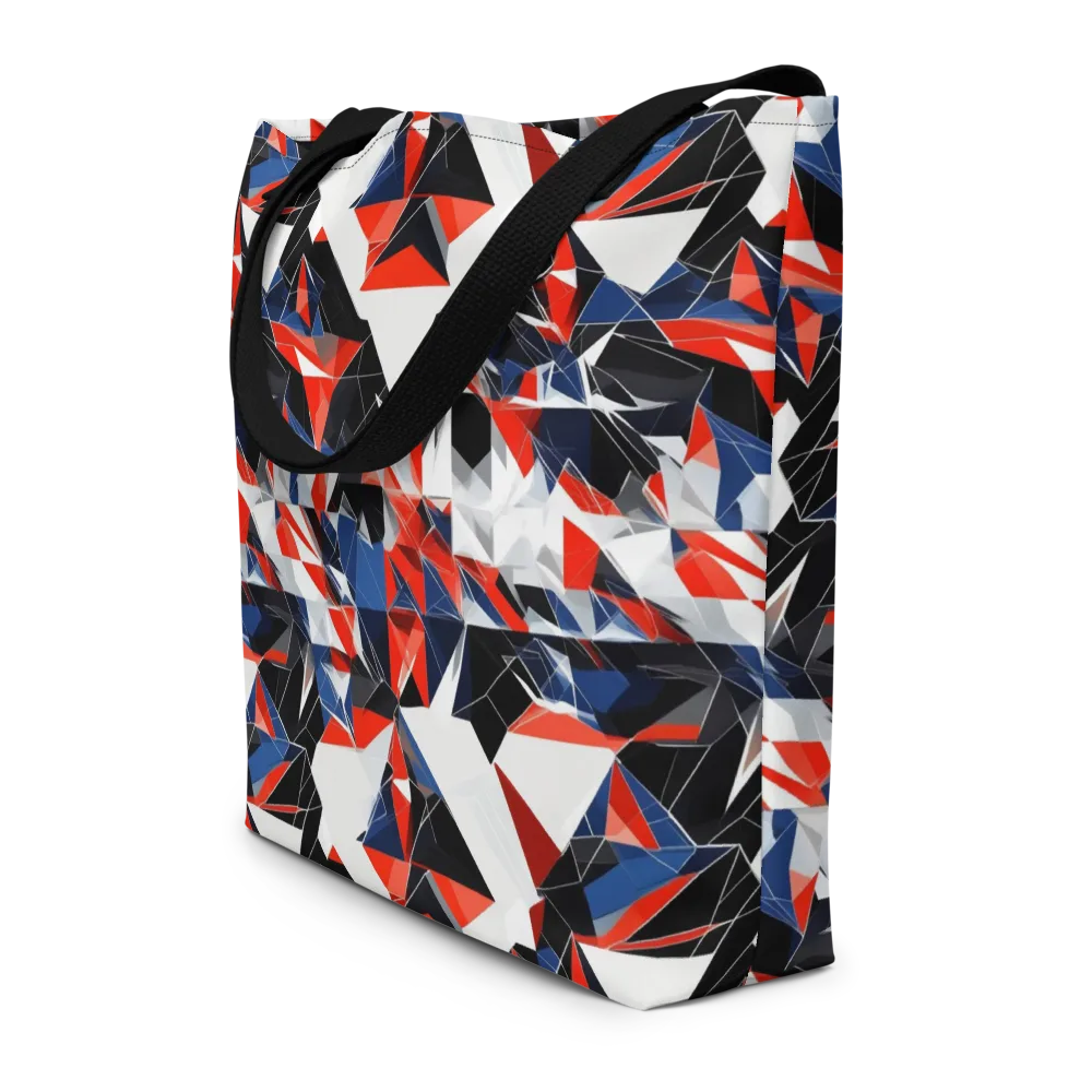 Redline Shards on Large Tote Bag W/ Pocket — Front