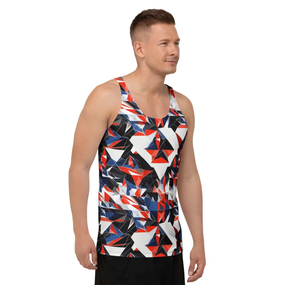 Redline Shards on Men's Tank Top — Right Front