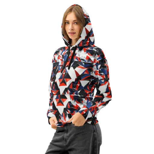 Redline Shards on a Cotton Hoodie