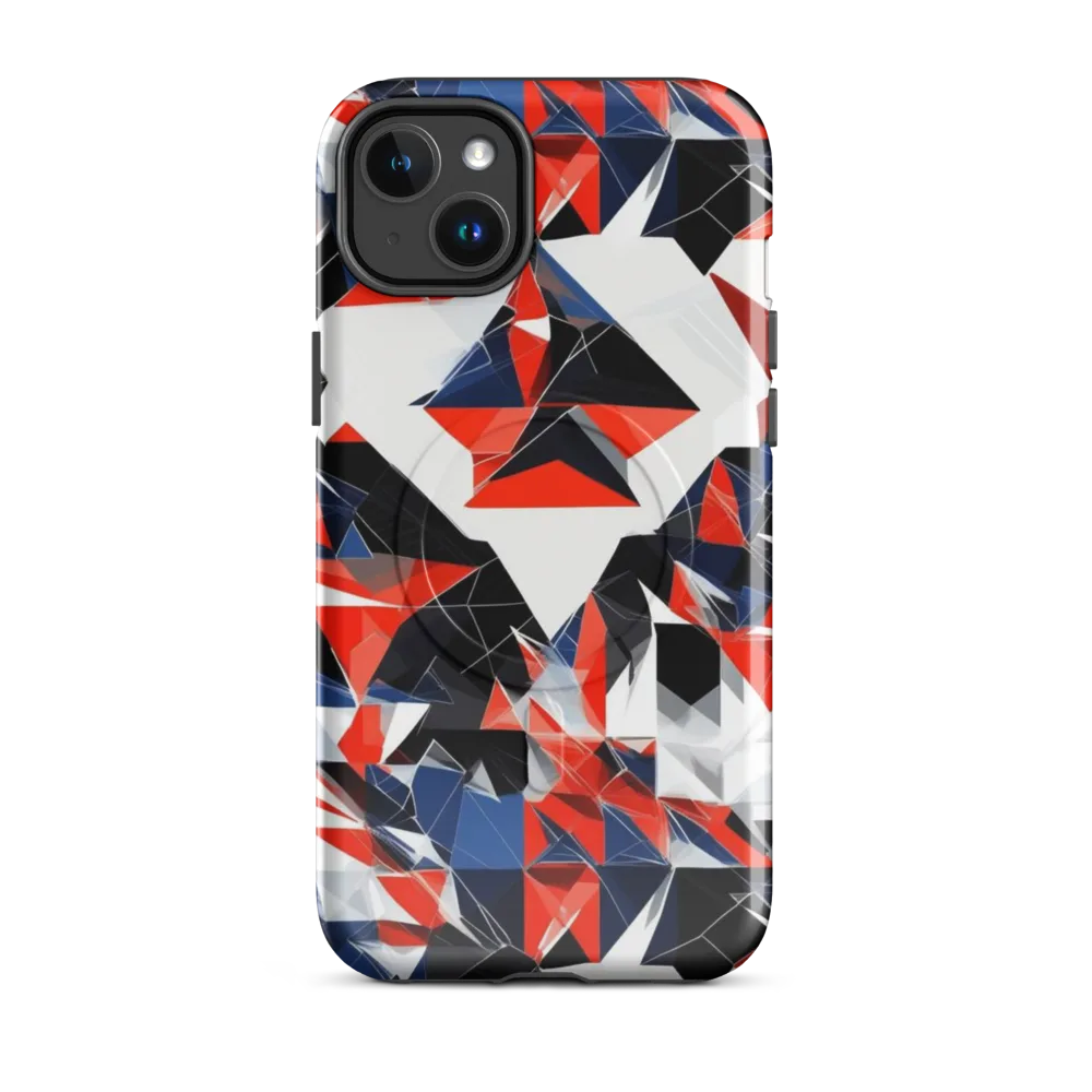 Redline Shards on MagSafe Tough Case for iPhone® — Front