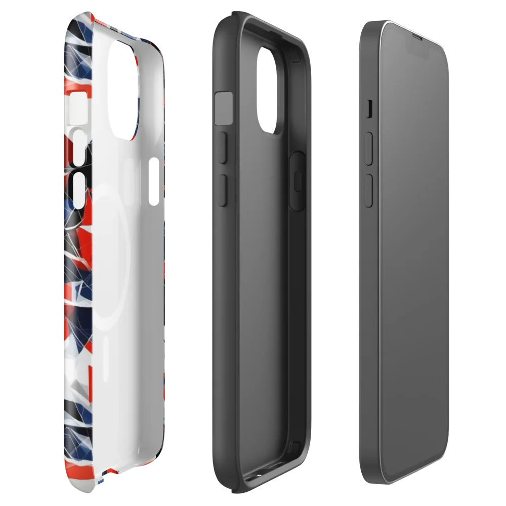 Redline Shards on MagSafe Tough Case for iPhone® — Front