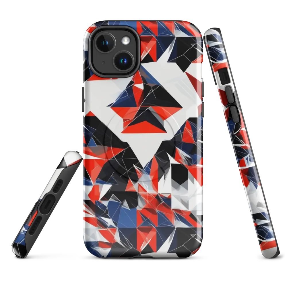 Redline Shards on MagSafe Tough Case for iPhone® — Front