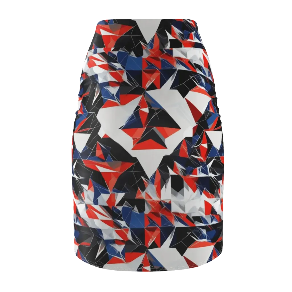 Redline Shards on Pencil Skirt — Back