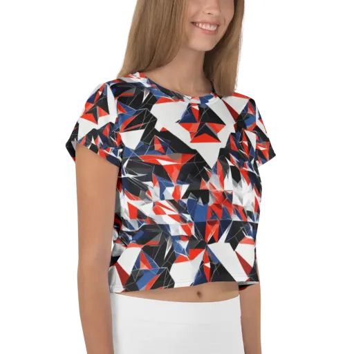 Redline Shards on a Crop Tee