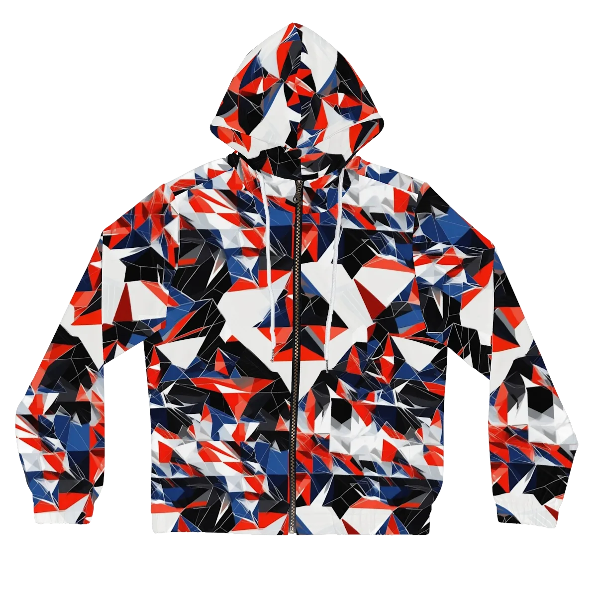 Redline Shards on Women's Full-Zip Hoodie — Front