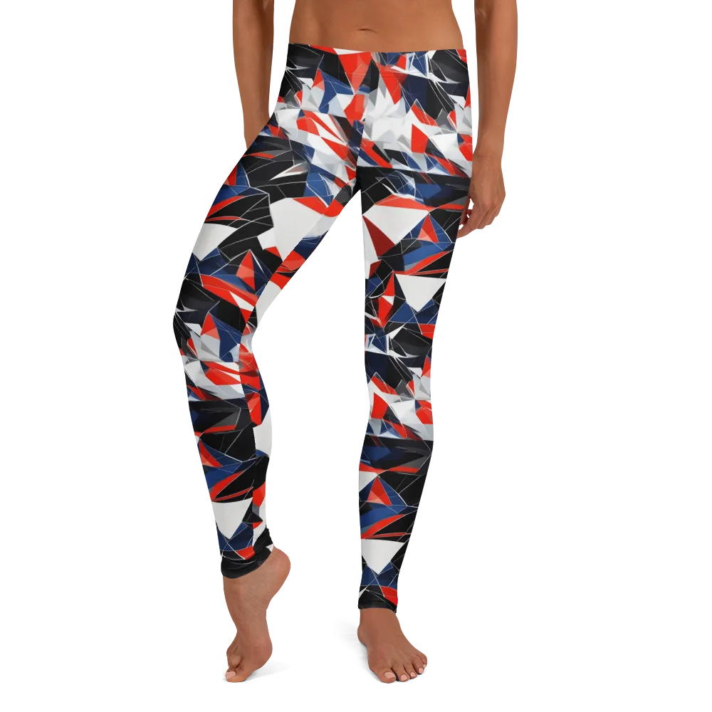 Redline Shards on Leggings — Front
