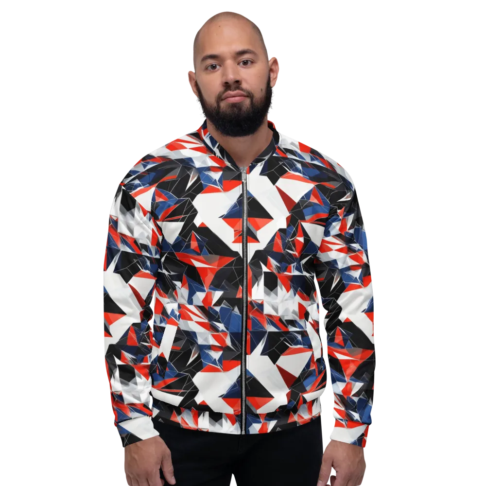 Redline Shards on Bomber Jacket — Front