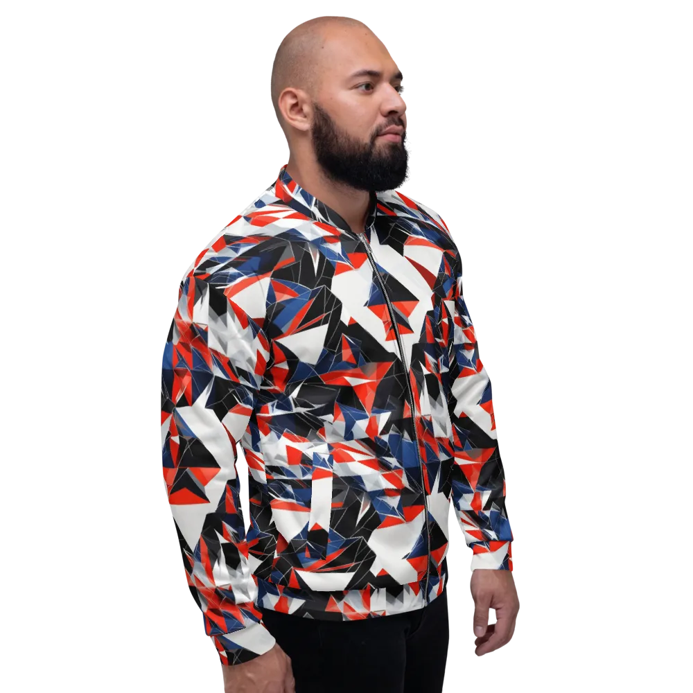 Redline Shards on Bomber Jacket — Right