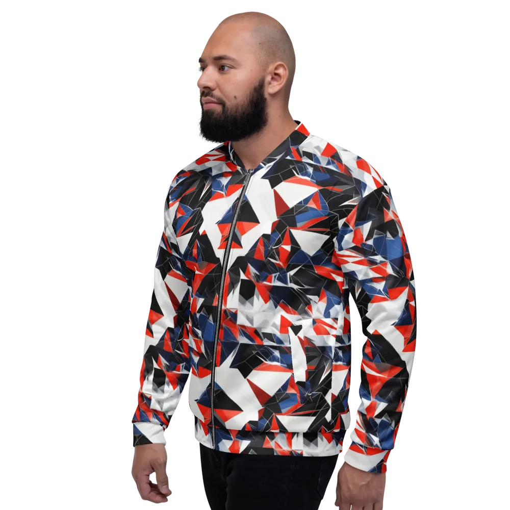 Redline Shards on Bomber Jacket — Left