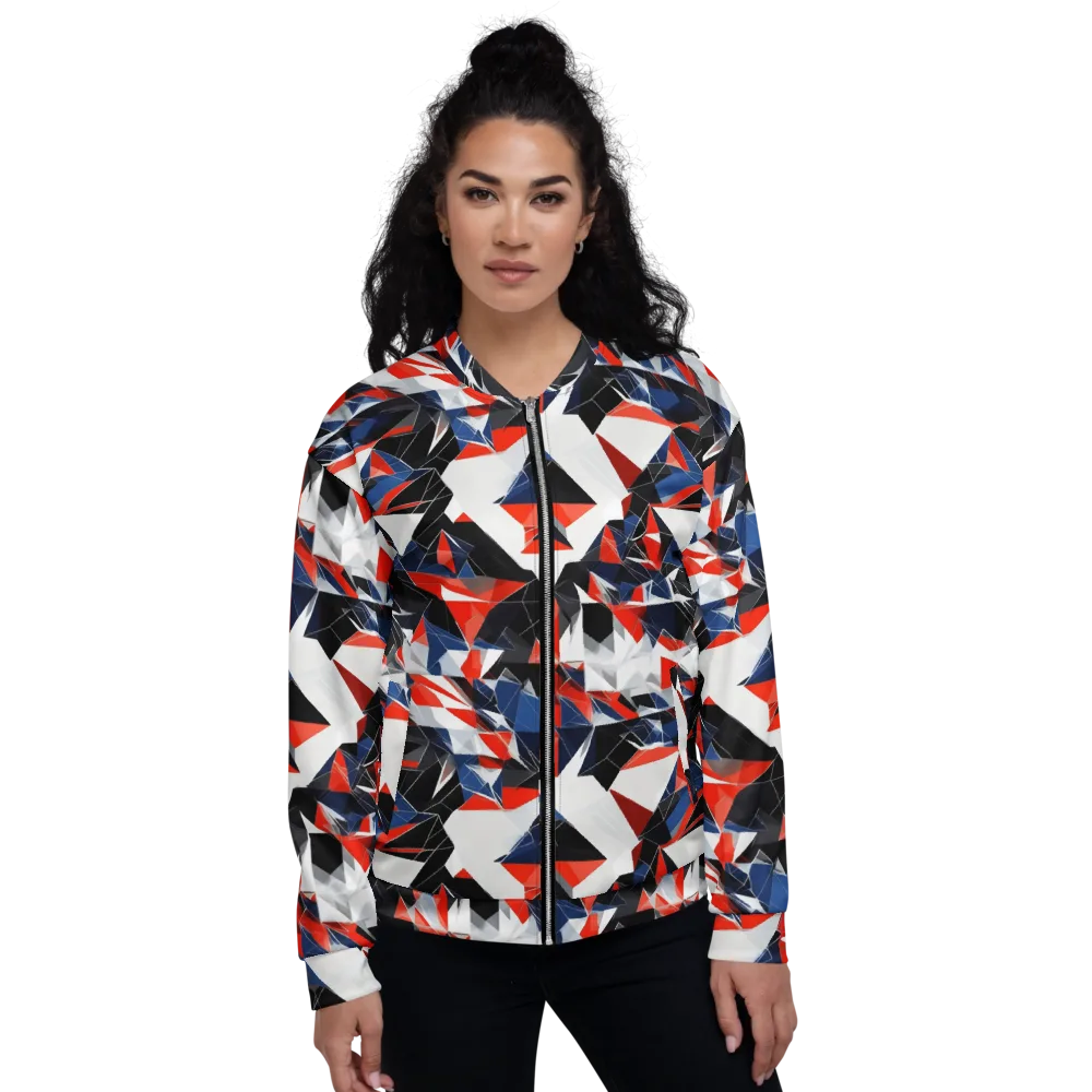 Redline Shards on Bomber Jacket — Front