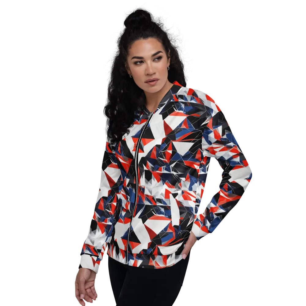 Redline Shards on Bomber Jacket — Left