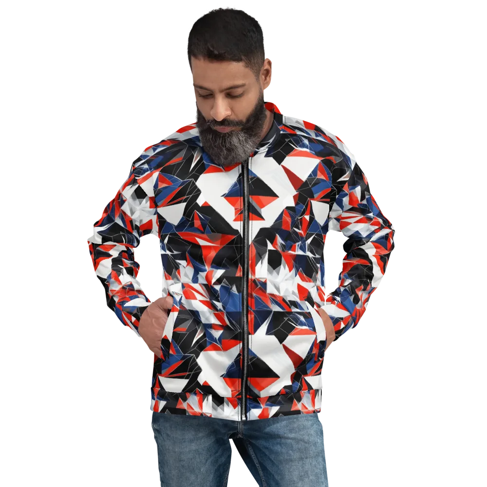 Redline Shards on Bomber Jacket — Front